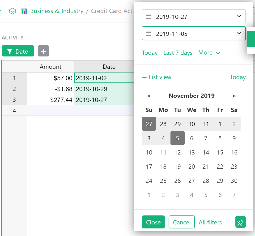 range-filtering-date